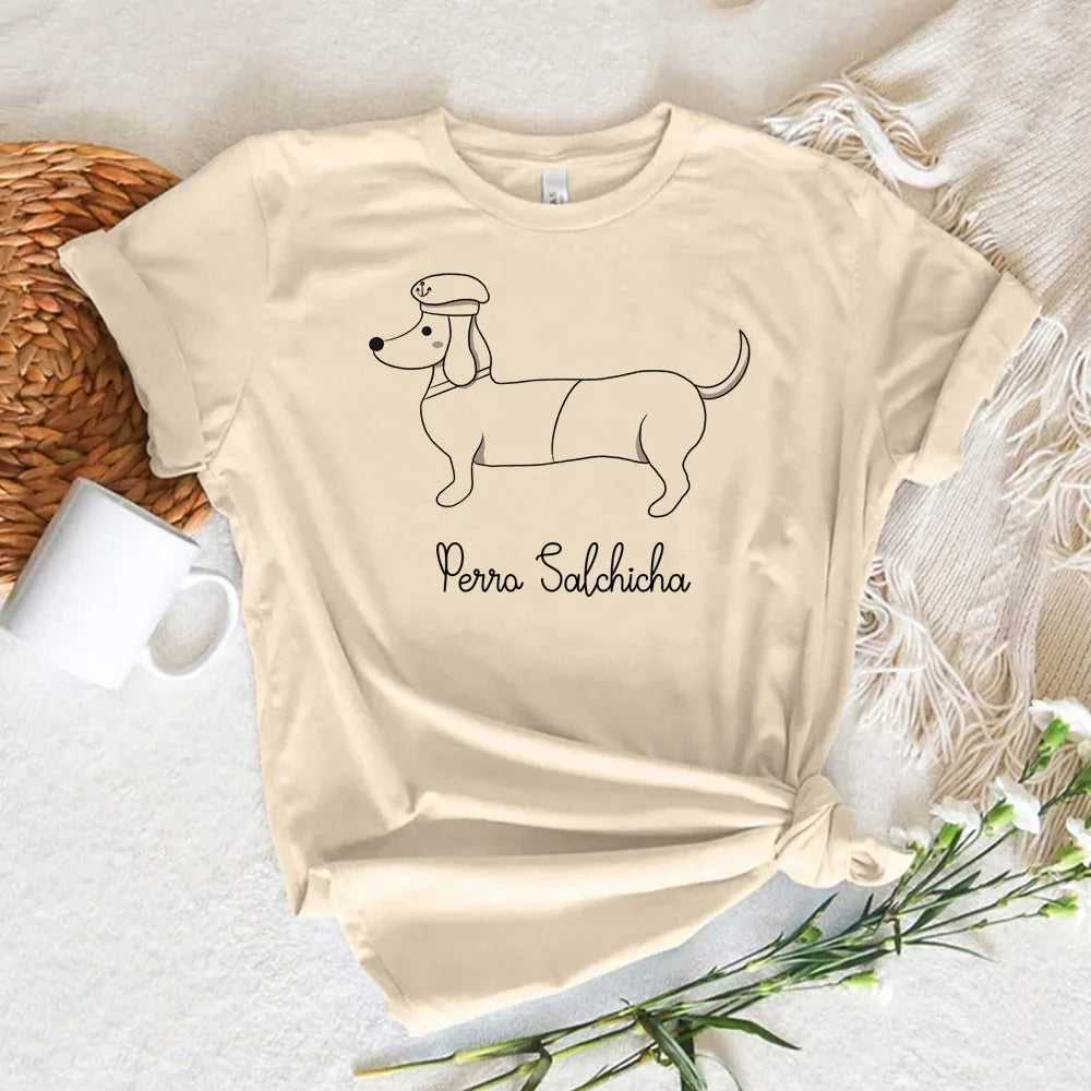 Dachshund Harajuku Graphic Tee - Neon Districts