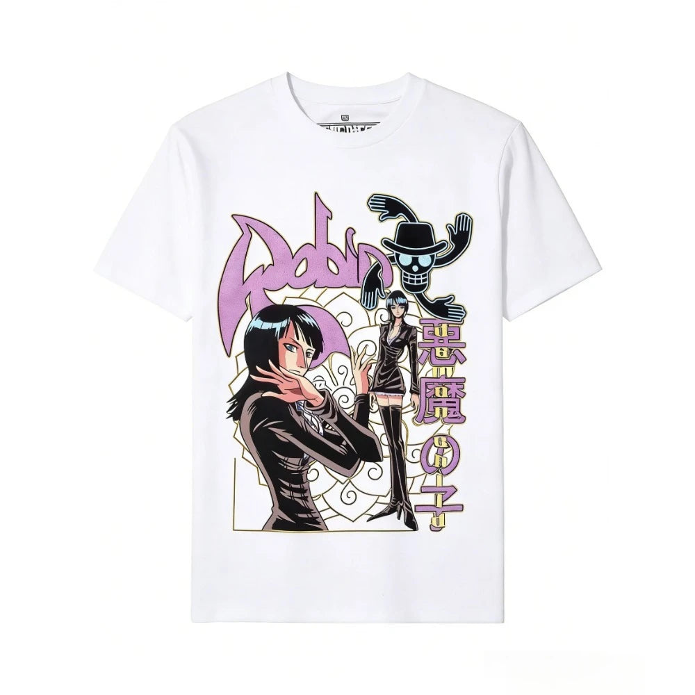 One Piece Nico Robin Tee for Parents & Kids - Essential for One Piece Fans - Neon Districts