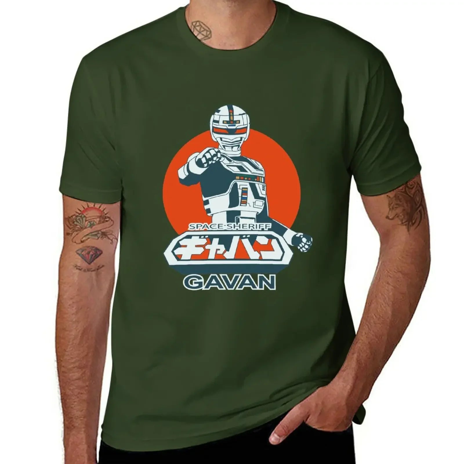 Space Sheriff Gavan — Vintage Tokusatsu Oversized Graphic Tee - Neon Districts