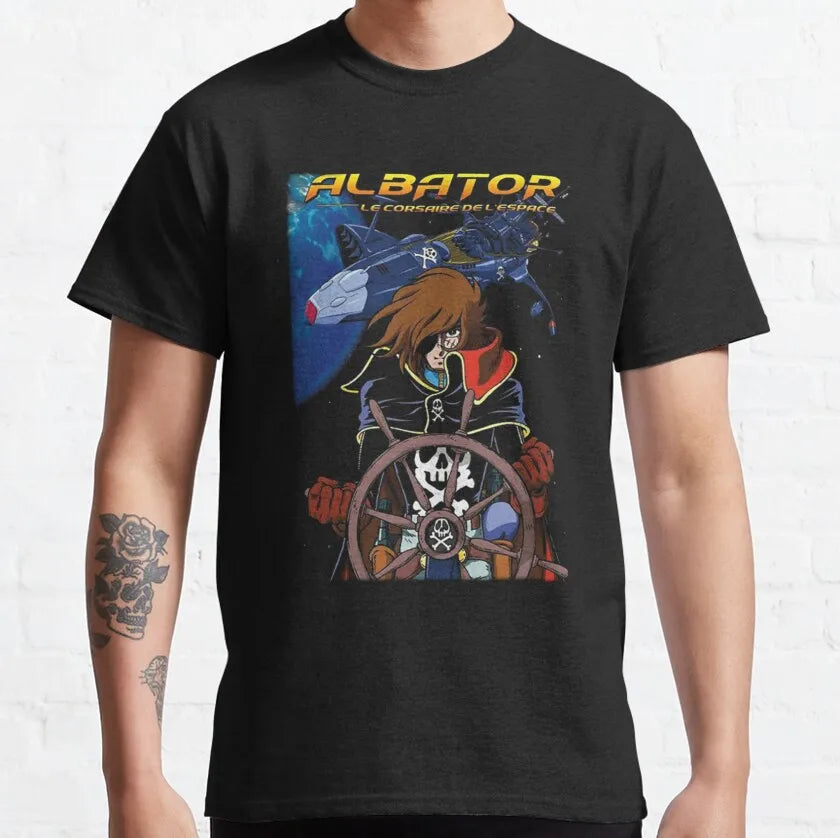 Space Battleship Yamato — Harlock 1980s Vintage Tee