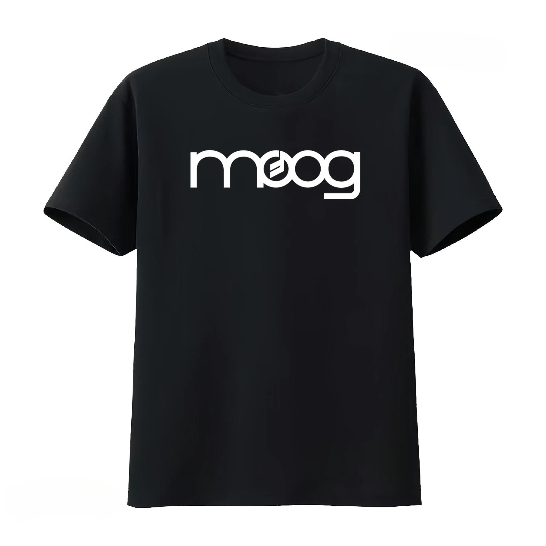 Moog — Black Logo Washed Synthesizer Tee - Neon Districts