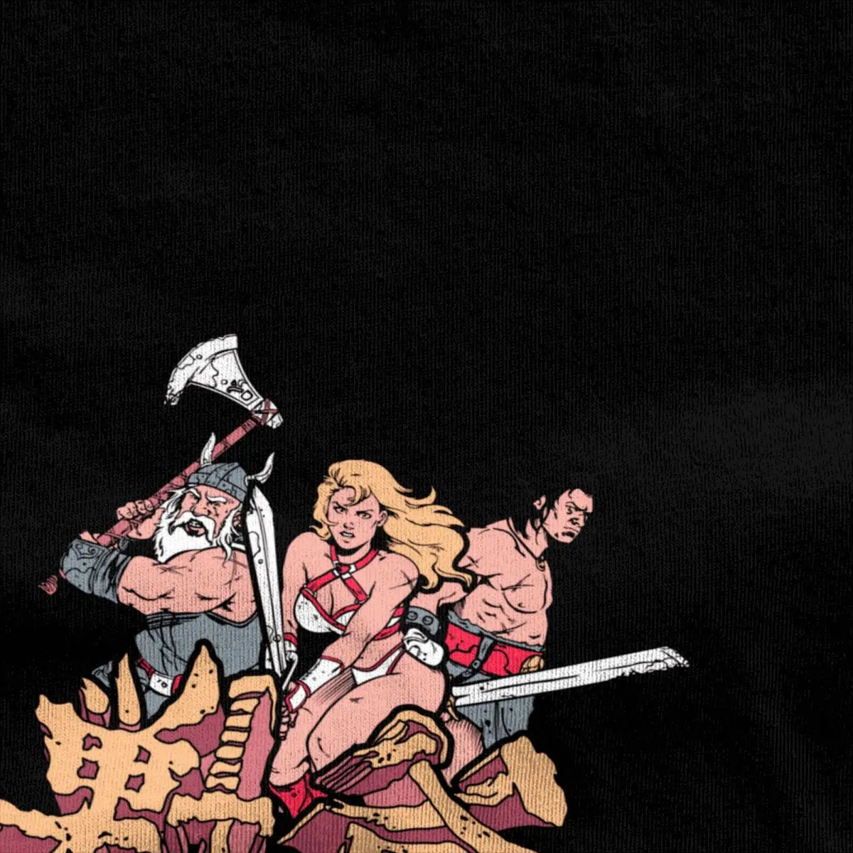 Golden Axe — Sega Arcade Beat-Em-Up Vintage Tee - Neon Districts