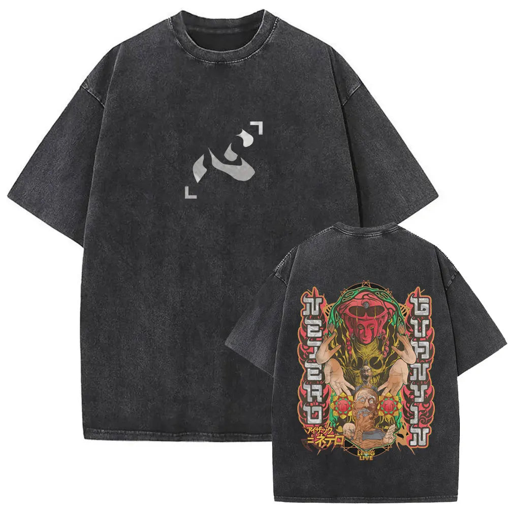 Hunter x Hunter Hisoka Washed Vintage Tee – Oversized Graphic