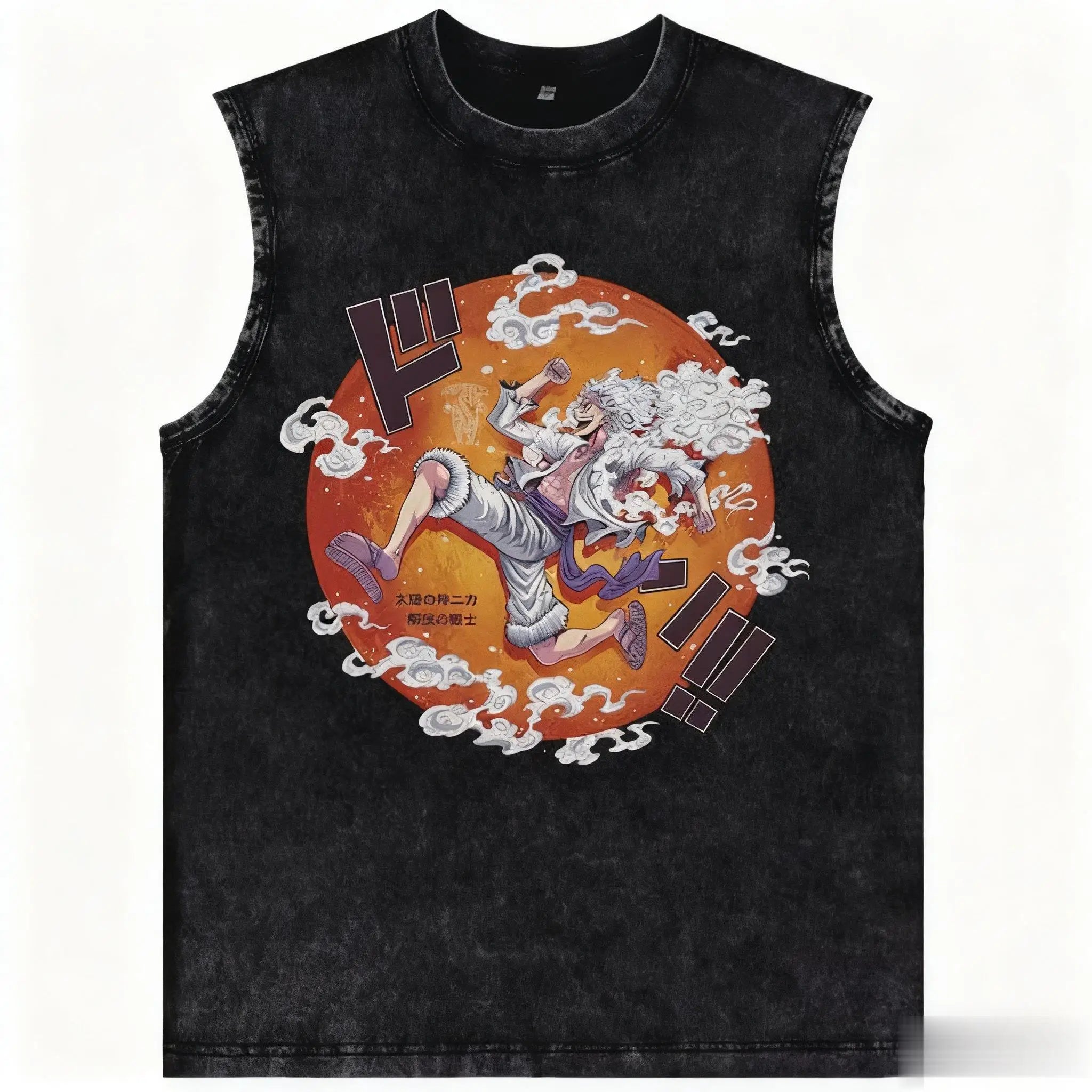 One Piece — Harajuku Washed Vintage Tank Top - Neon Districts