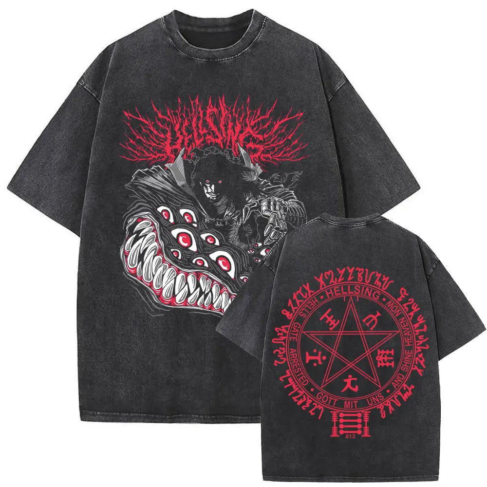 Hellsing Alucard Vintage Tee – Double-Sided 90s Oversized Shirt