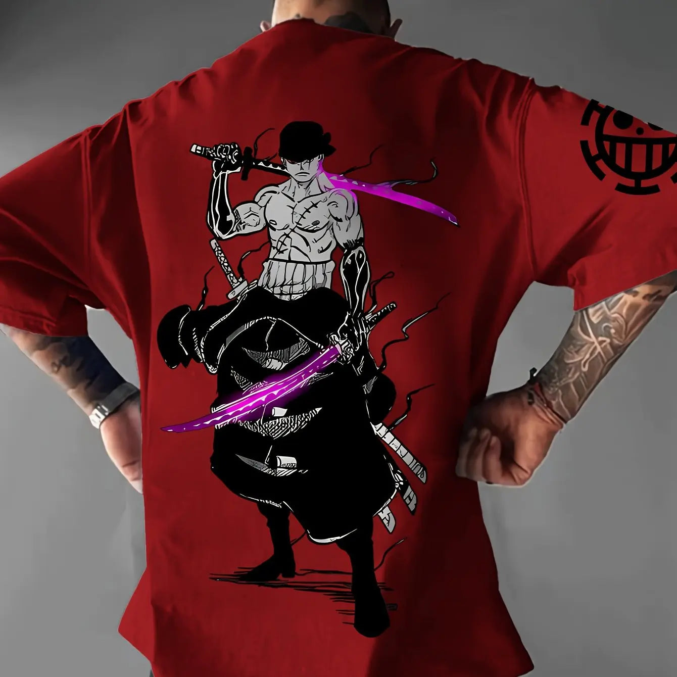 One Piece Zoro Men's Printed Tee - Neon Districts