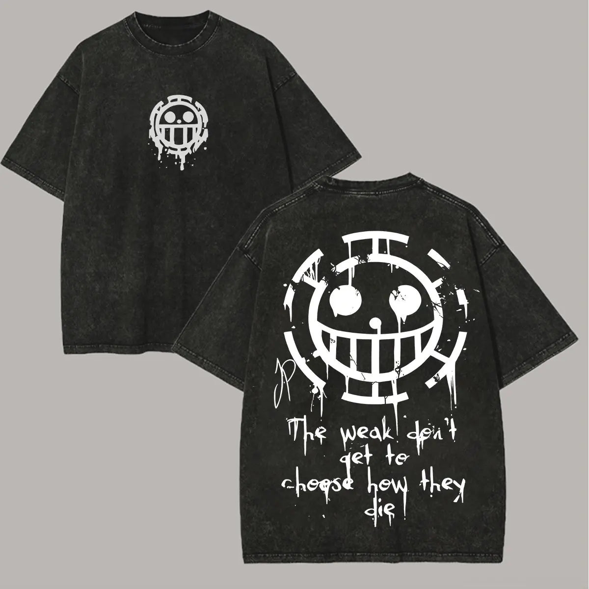 One Piece Vintage Washed Tee – Graphic Print Streetwear