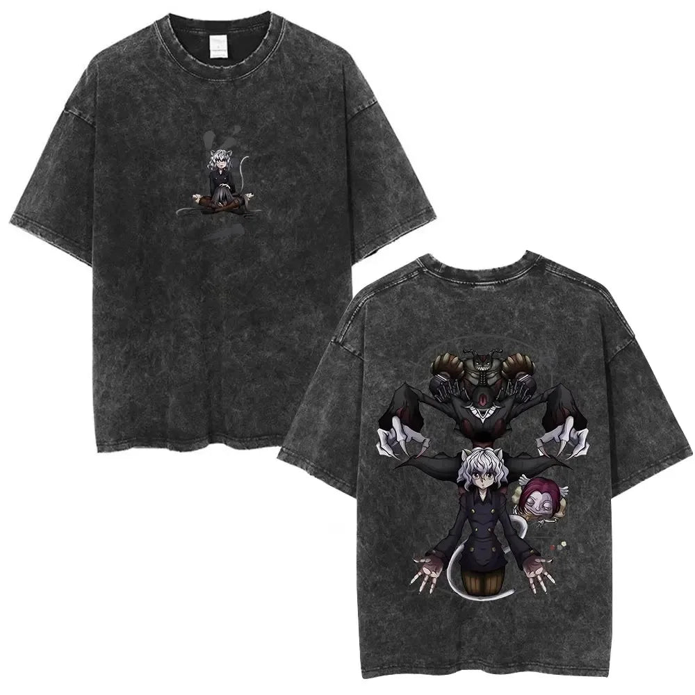 Hunter x Hunter Phantom Troupe Tee – Hisoka Oversized Washed