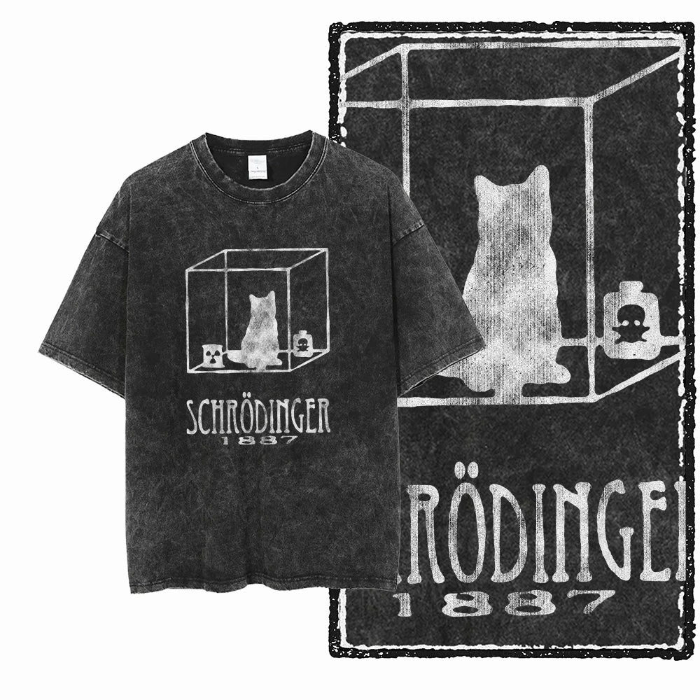 DB Cat — Acid Washed Exclusive Graphic Streetwear Tee - Neon Districts