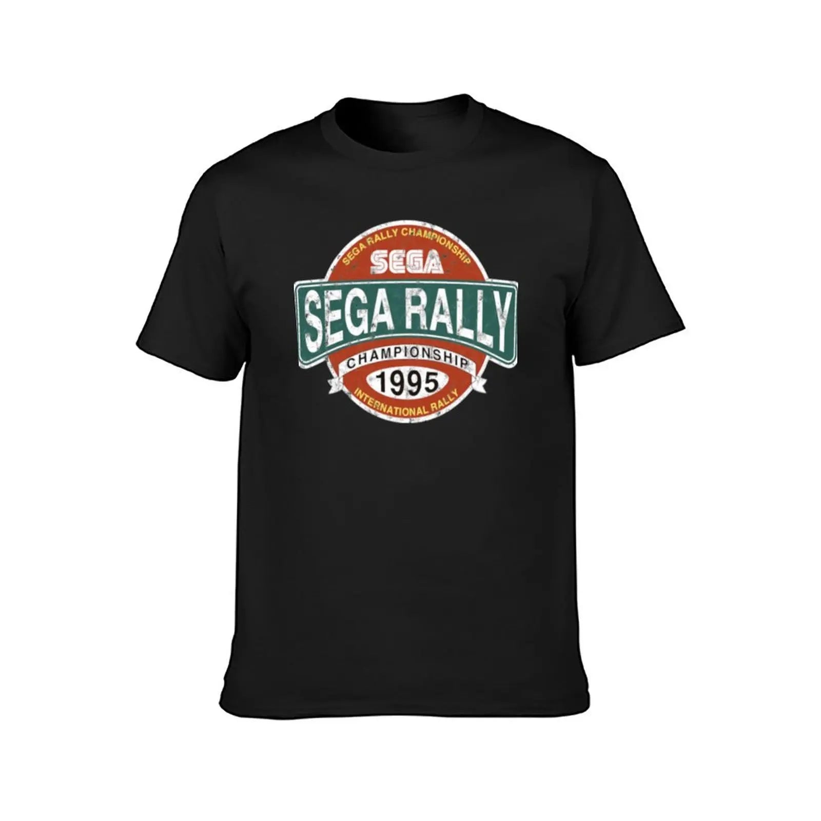 Sega Rally — Championship Distressed Logo Tee - Neon Districts