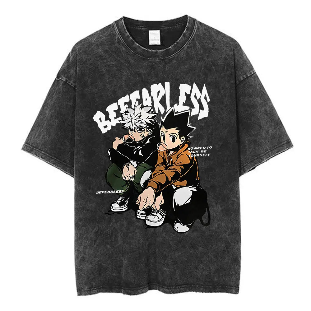 Hunter x Hunter Killua & Gon Vintage Tee – Cherry Blossom Print