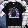 Black Cat Meme — Vintage Women's Graphic Tee - Neon Districts