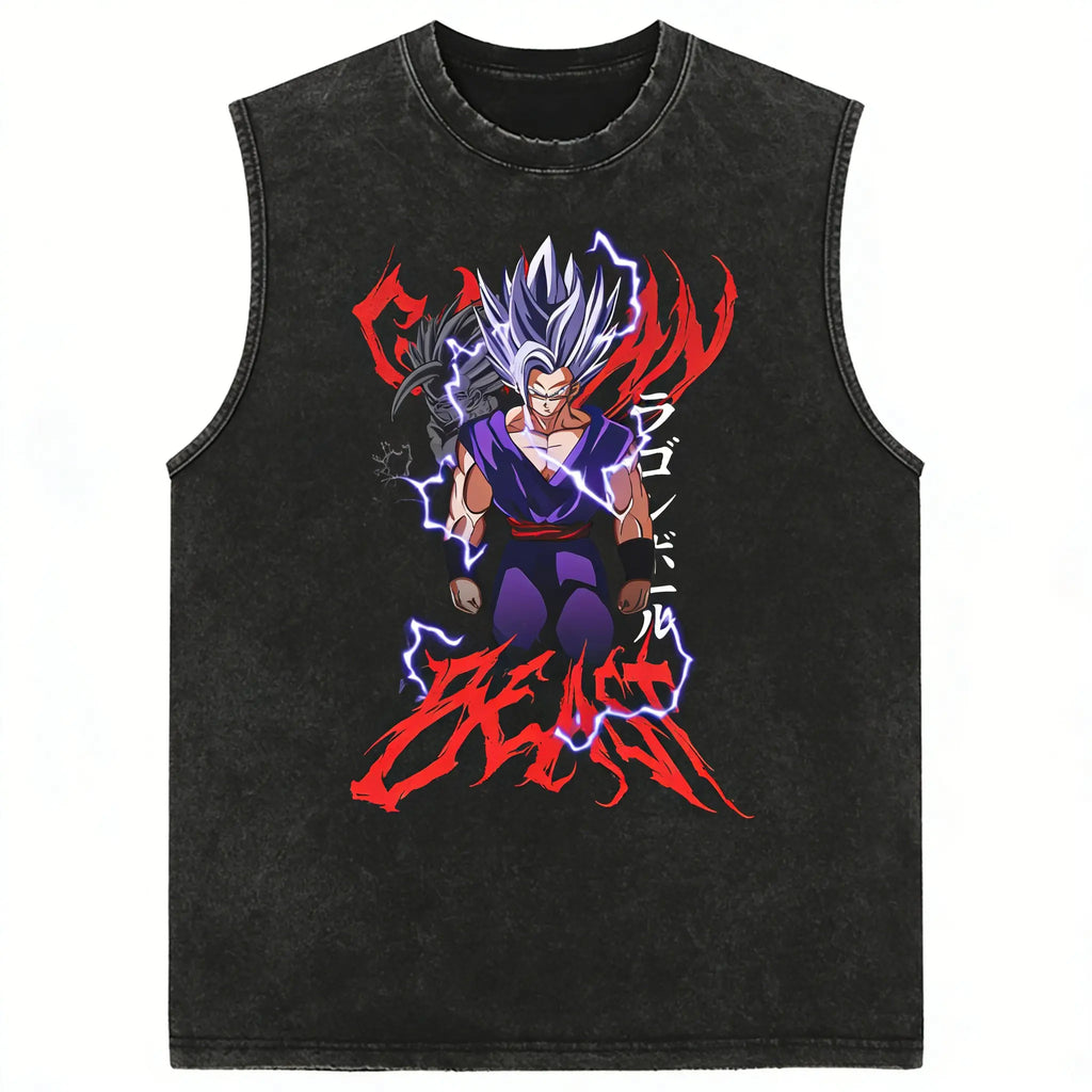 Dragon Ball — Y2K Harajuku Gym Tank Top - Neon Districts
