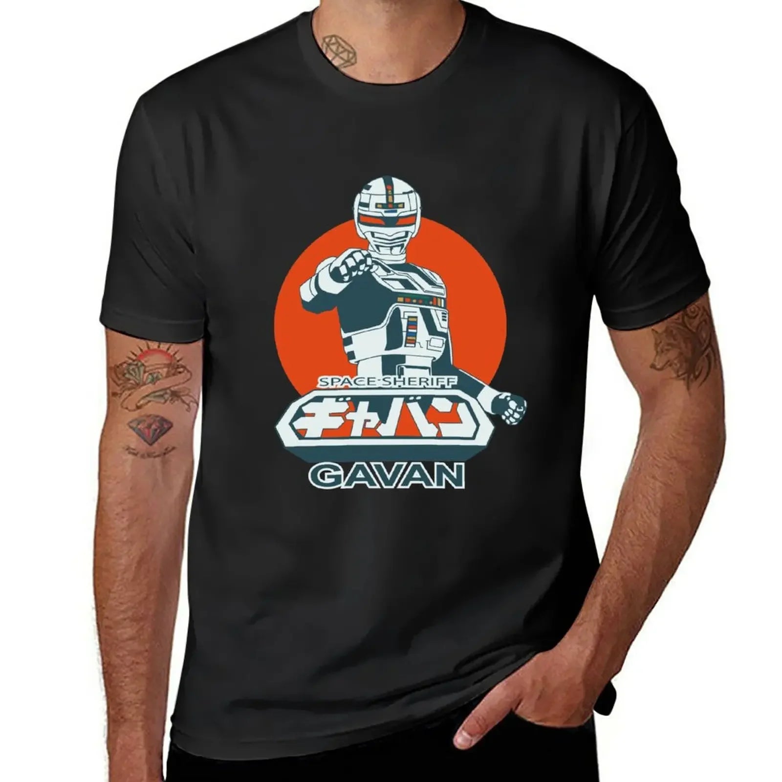 Space Sheriff Gavan — Vintage Tokusatsu Oversized Graphic Tee - Neon Districts