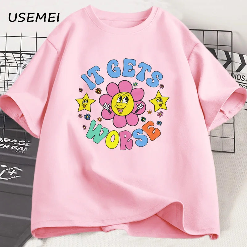 It Gets Worse — Weird-Core Meme Oversized Graphic Tee - Neon Districts