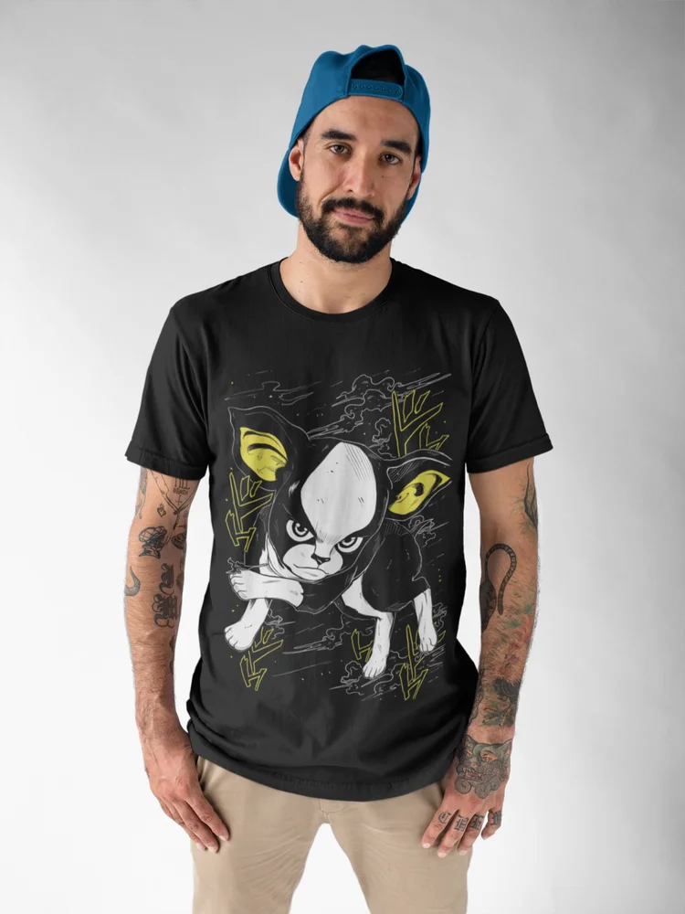 Iggy JoJo's Bizarre Adventure Tee - Anime Graphic Dog Tee for Fans - Neon Districts