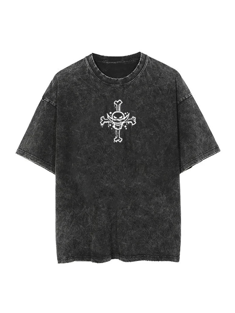One Piece — Whitebeard Pirates Double-Sided Graphic Tee - Neon Districts