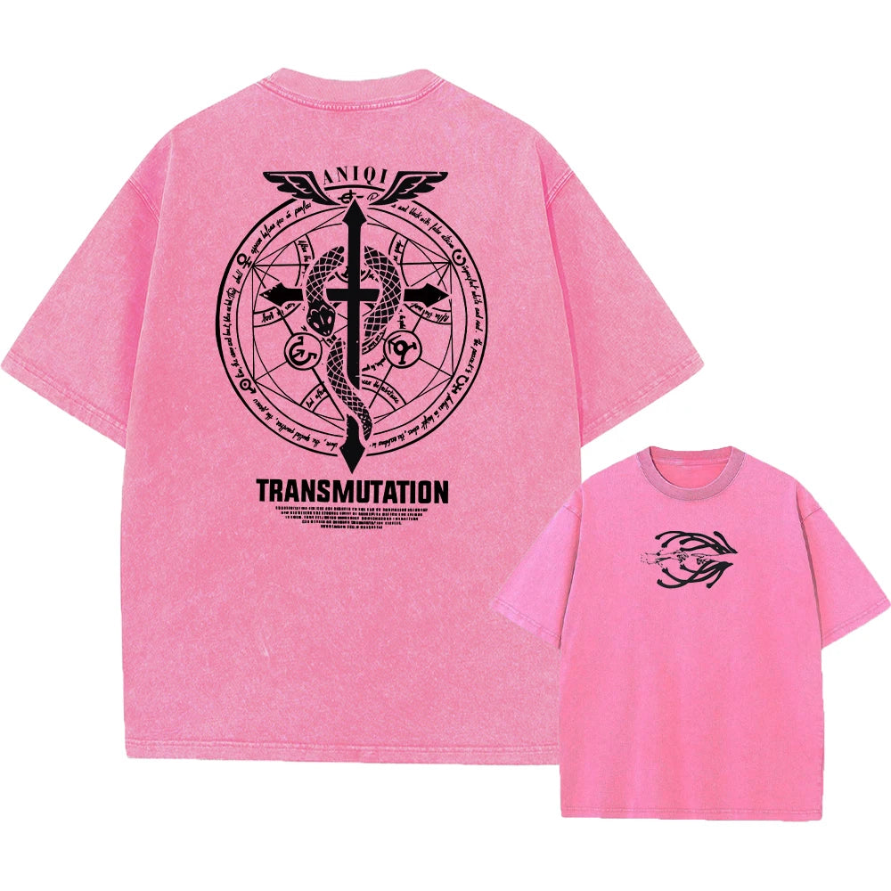 Fullmetal Alchemist Acid Wash Harajuku Tee