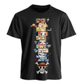 One Piece Graphic Tee – Luffy, Zoro & Ace Harajuku Print