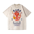 Takoyaki Vintage Wash Tee – Japanese Foodie Graphic Shirt