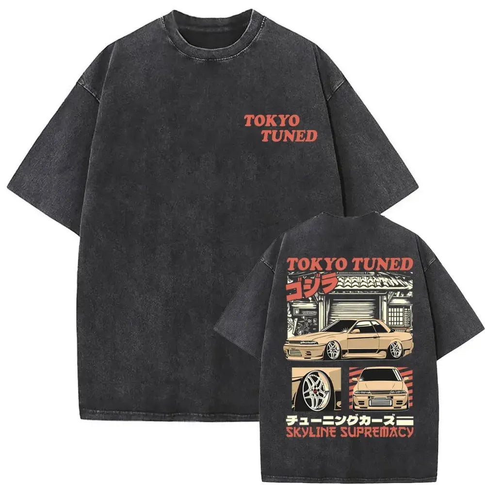 Initial D — AE86 Drift Washed Oversized Tee