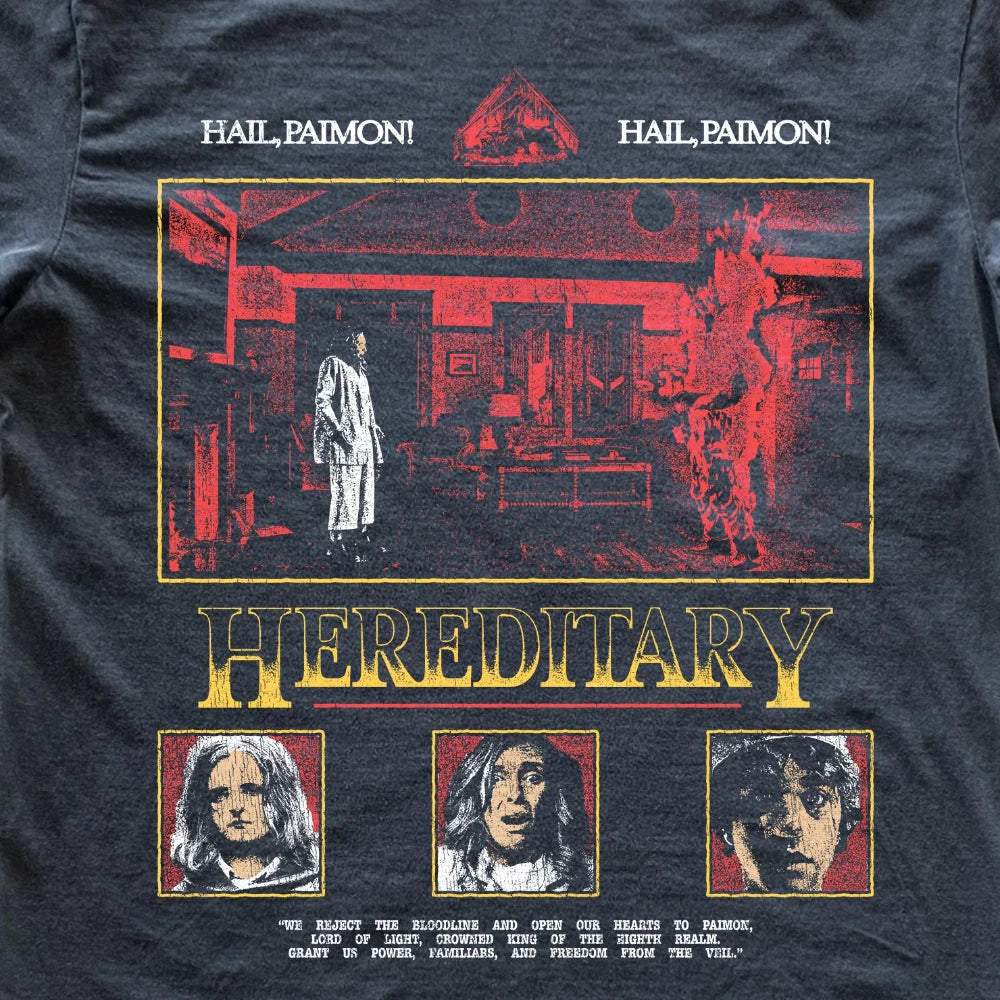 Hereditary — Ari Aster Cult Horror Graphic Tee - Neon Districts