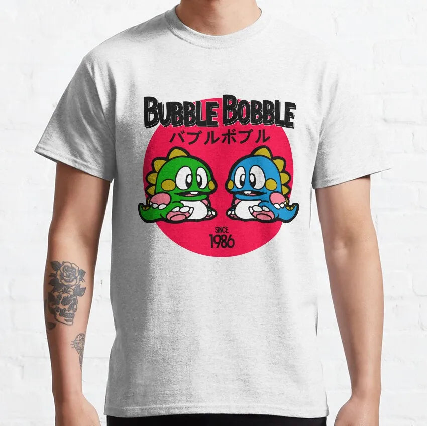 Bubble Bobble — Bub & Bob NES Arcade Retro Tee - Neon Districts
