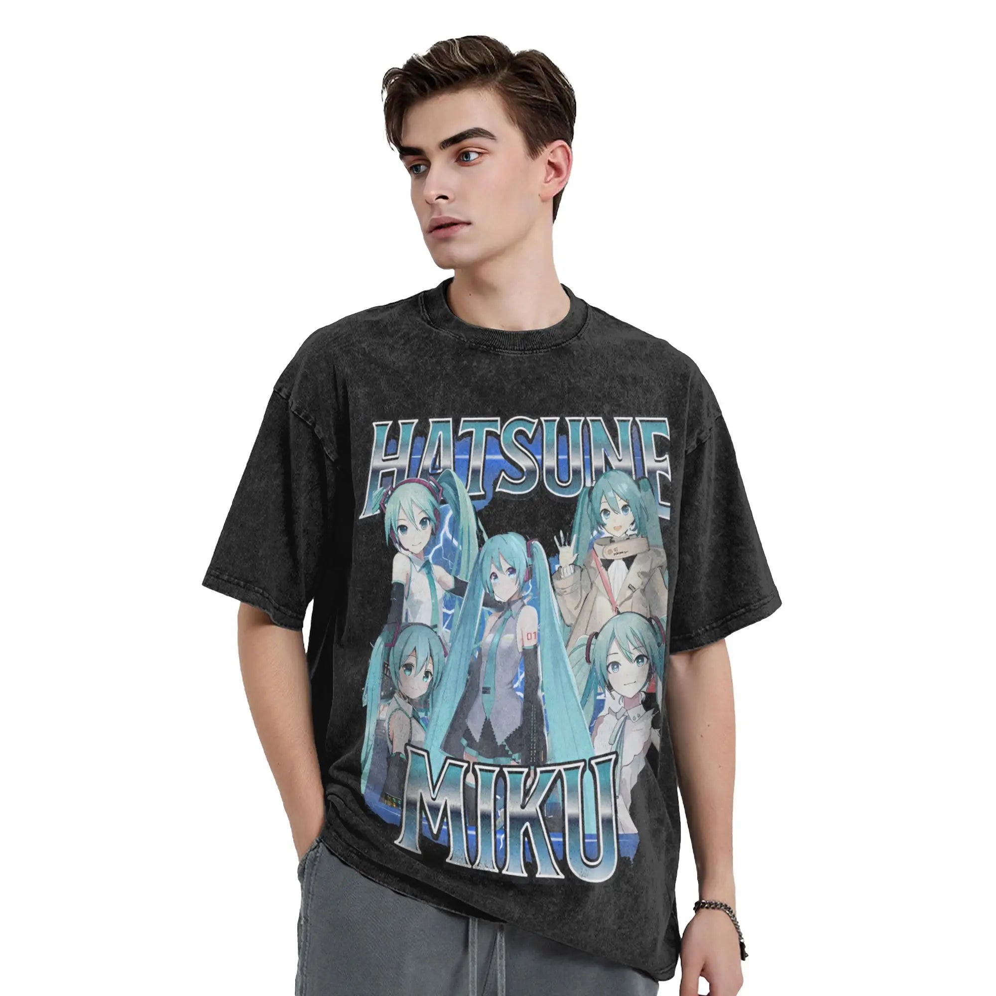 Hatsune Miku — Vocaloid Washed Oversized Tee