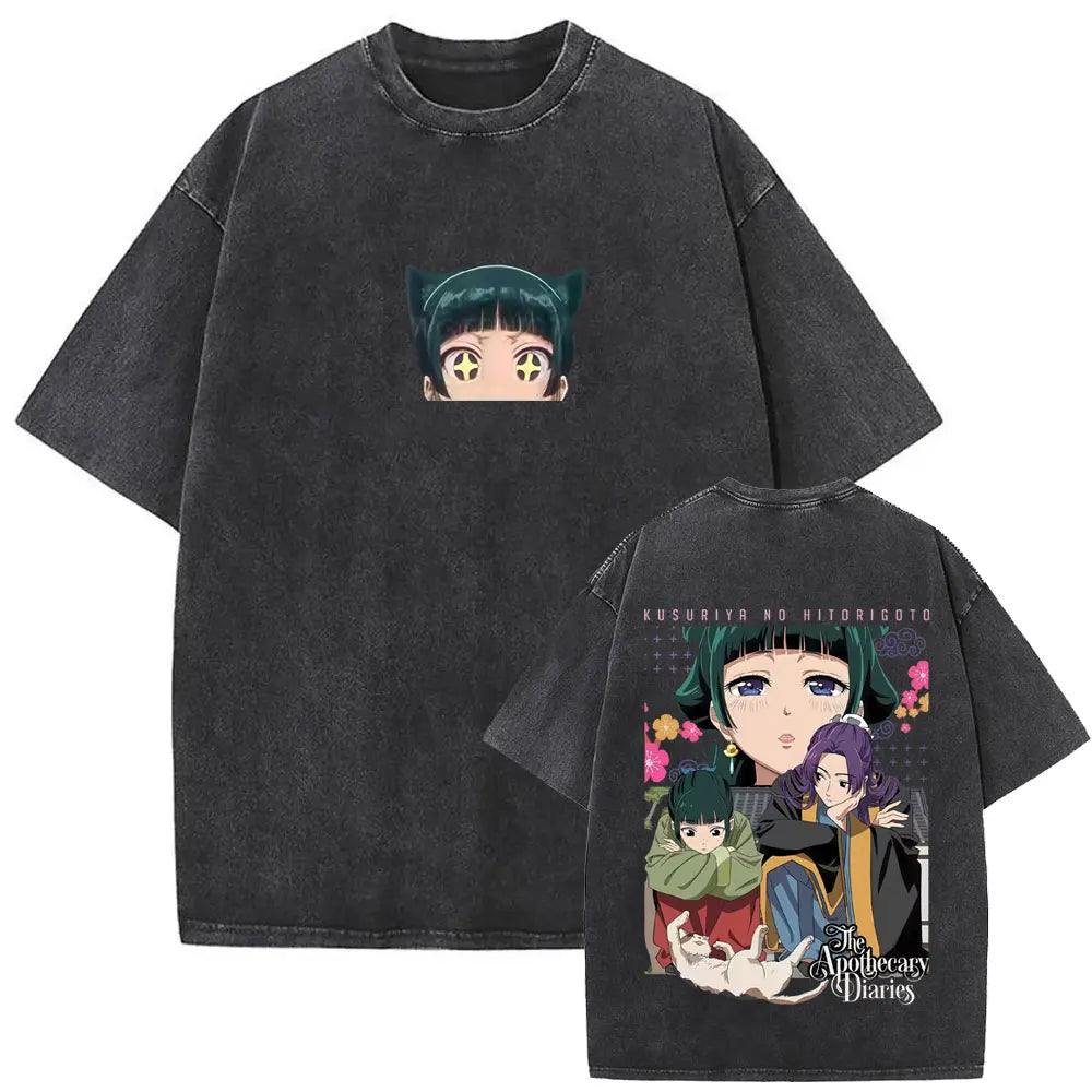 Apothecary Diaries Maomao Vintage Washed Tee – Manga Graphic