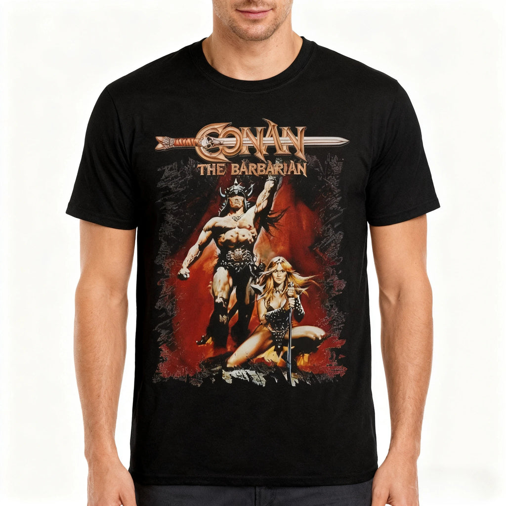 Conan the Barbarian — Classic Red Warrior Graphic Tee