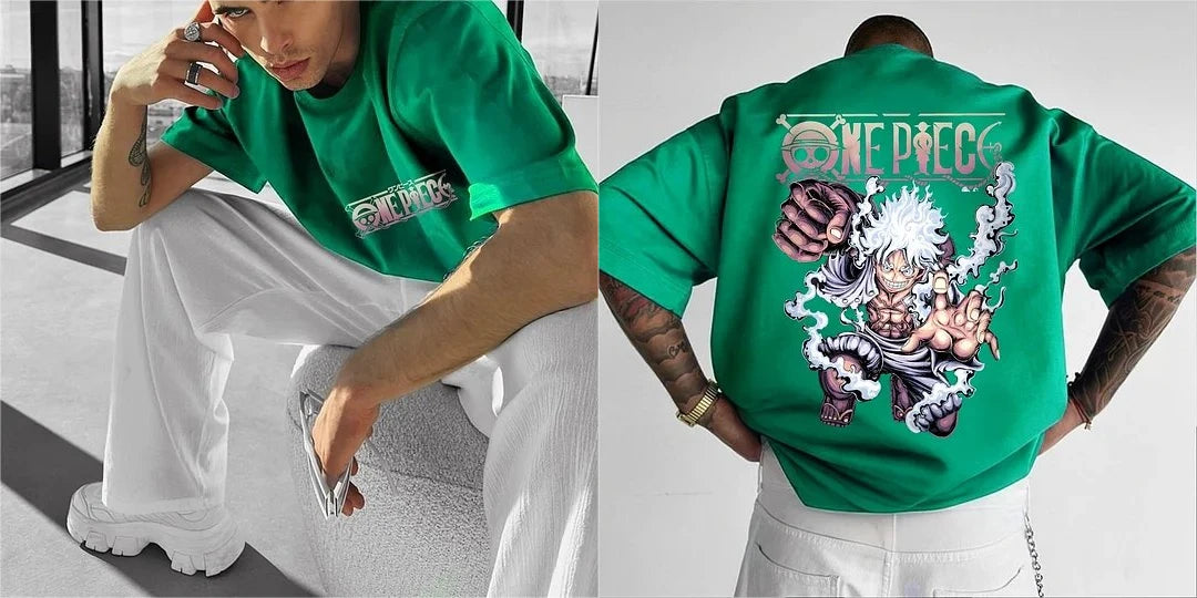 One Piece — Luffy Family Harajuku Parent & Child Tee - Neon Districts