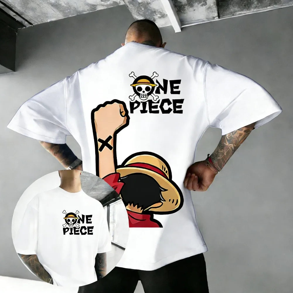One Piece — Luffy Parent & Child Unisex Cotton Tee - Neon Districts