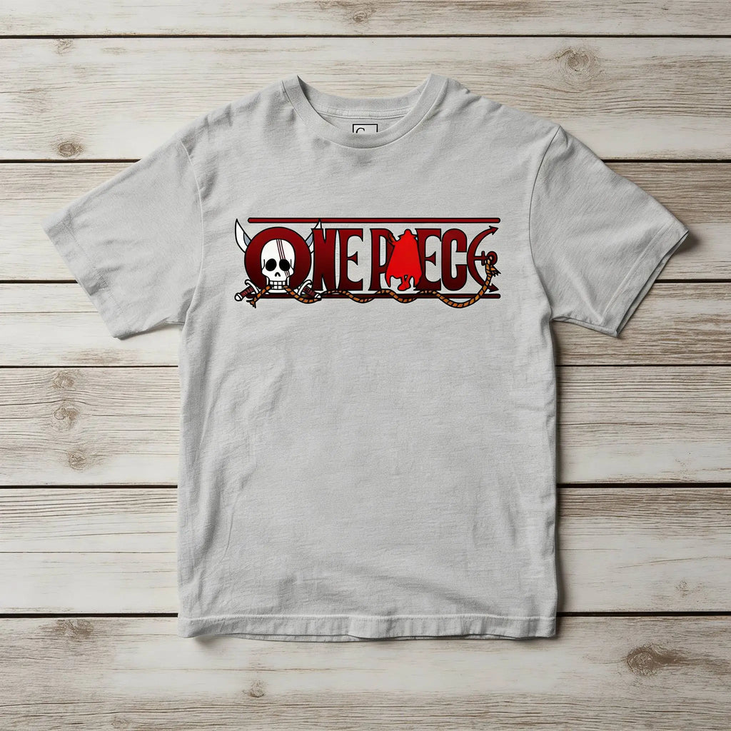 One Piece — Skull & Rope Red Black Graphic Tee - Neon Districts
