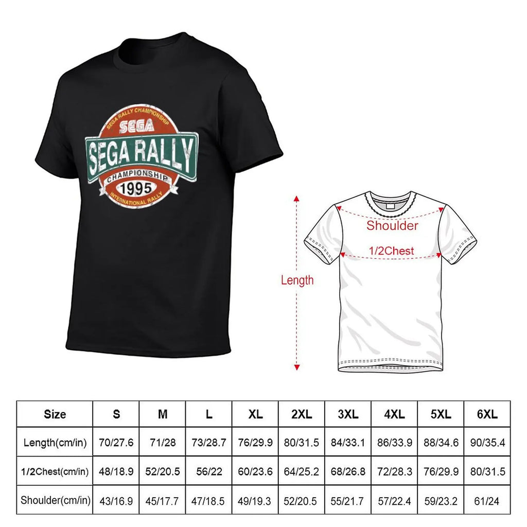 Sega Rally — Championship Distressed Logo Tee - Neon Districts