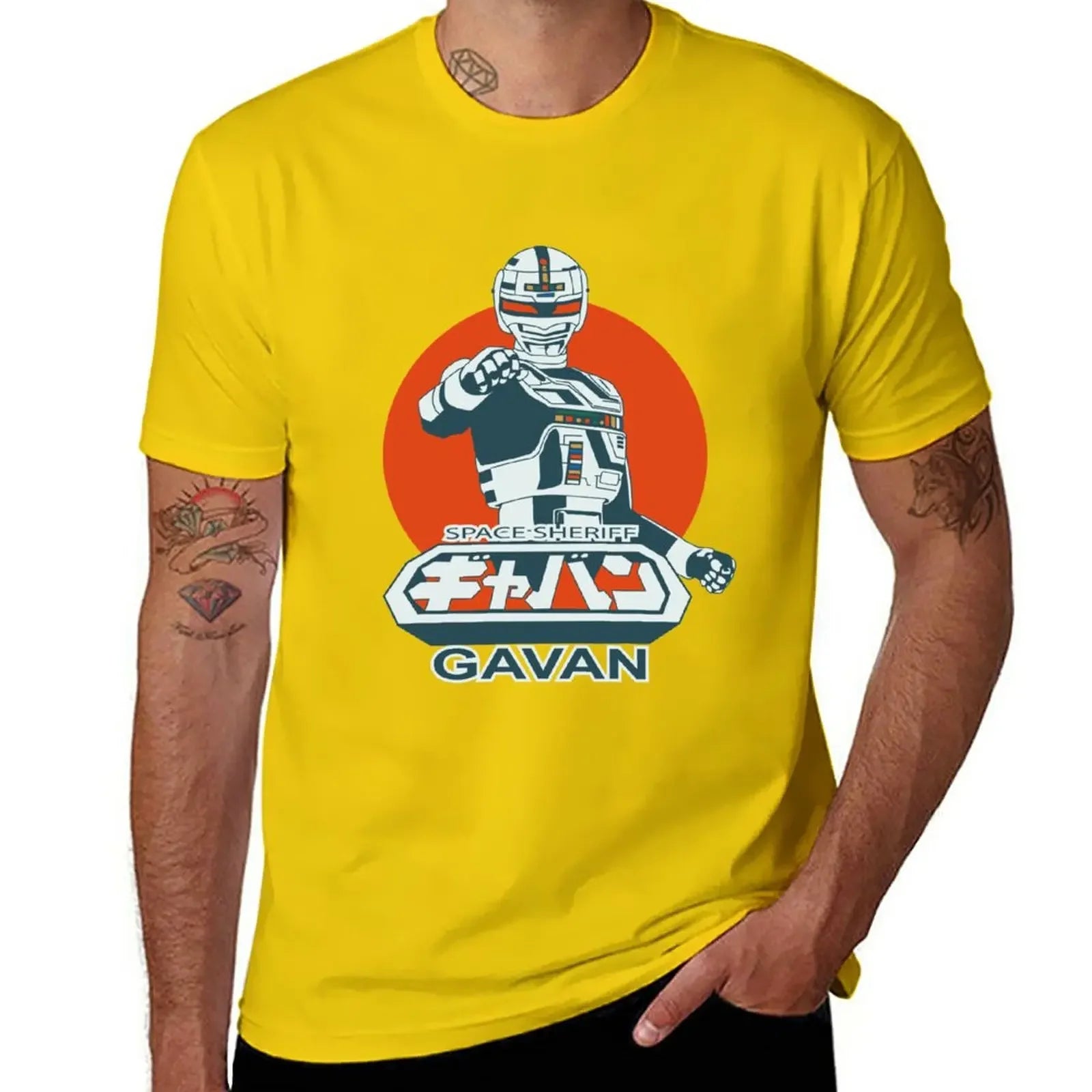 Space Sheriff Gavan — Vintage Tokusatsu Oversized Graphic Tee - Neon Districts