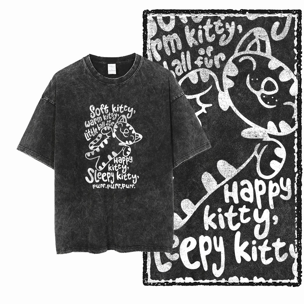DB Cat — Acid Washed Exclusive Graphic Streetwear Tee - Neon Districts