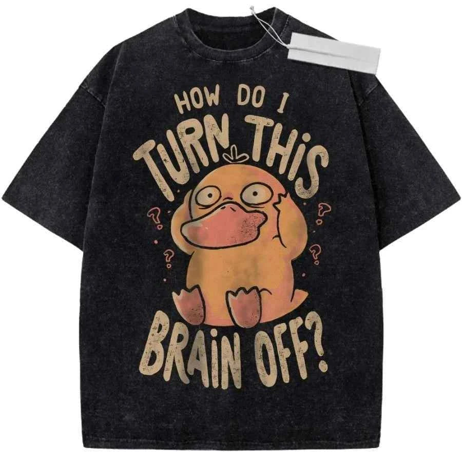 Pokémon Psyduck Vintage Washed Beige Tee