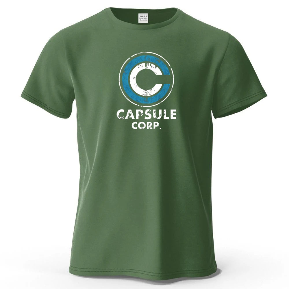 Dragon Ball — Capsule Corp Logo Streetwear Tee - Neon Districts