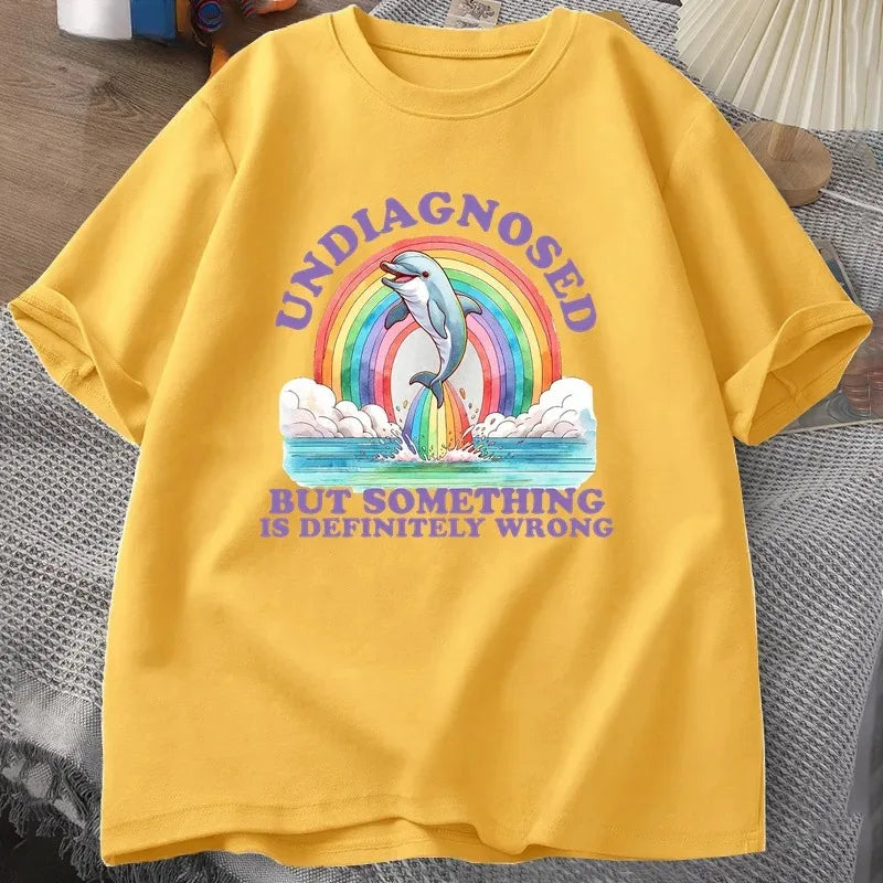 Undiagnosed But Something Is Definitely Wrong — Women's Humor Tee - Neon Districts