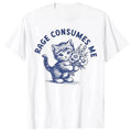 Rage Consumes Me — Cat Flower Kitty Meme Women's Graphic Tee - Neon Districts