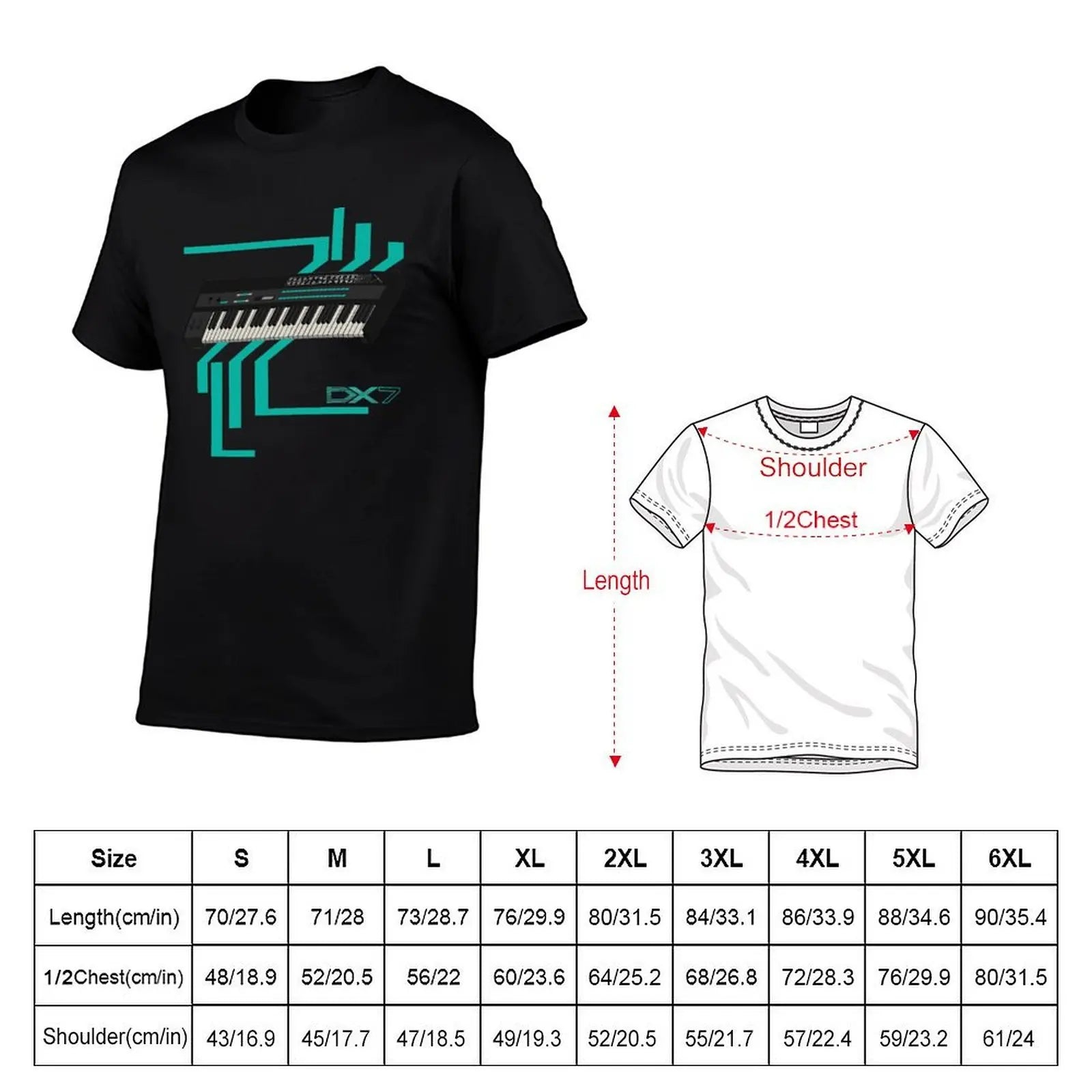 Yamaha DX7 — FM Synthesis Vintage Graphic Tee - Neon Districts