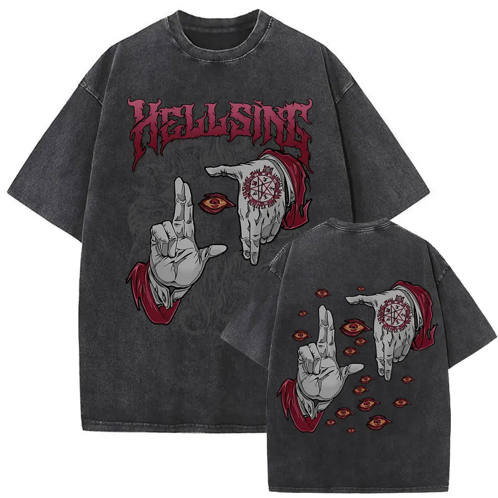 Hellsing Alucard Vintage Tee – Double-Sided 90s Oversized Shirt