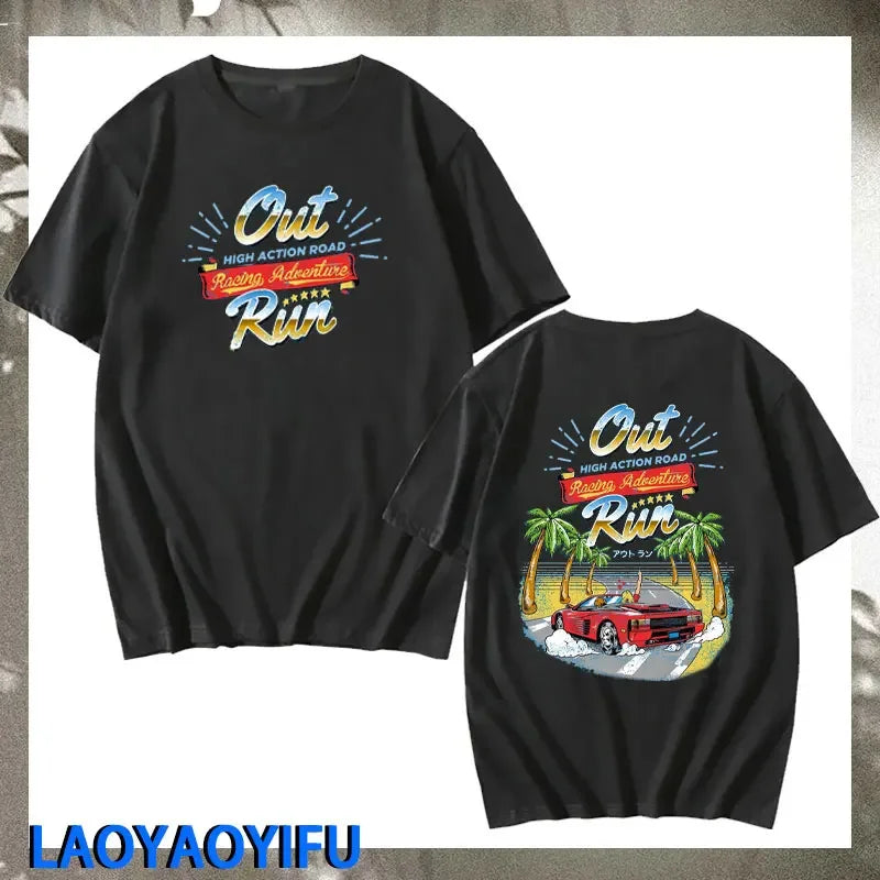 Out Run — 90s Vintage Japan Arcade Tee - Neon Districts