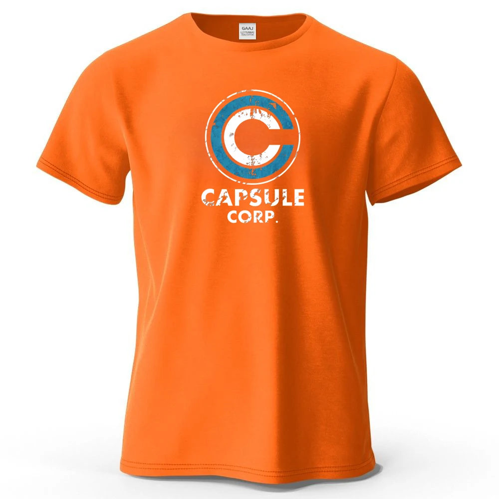 Dragon Ball — Capsule Corp Logo Streetwear Tee - Neon Districts