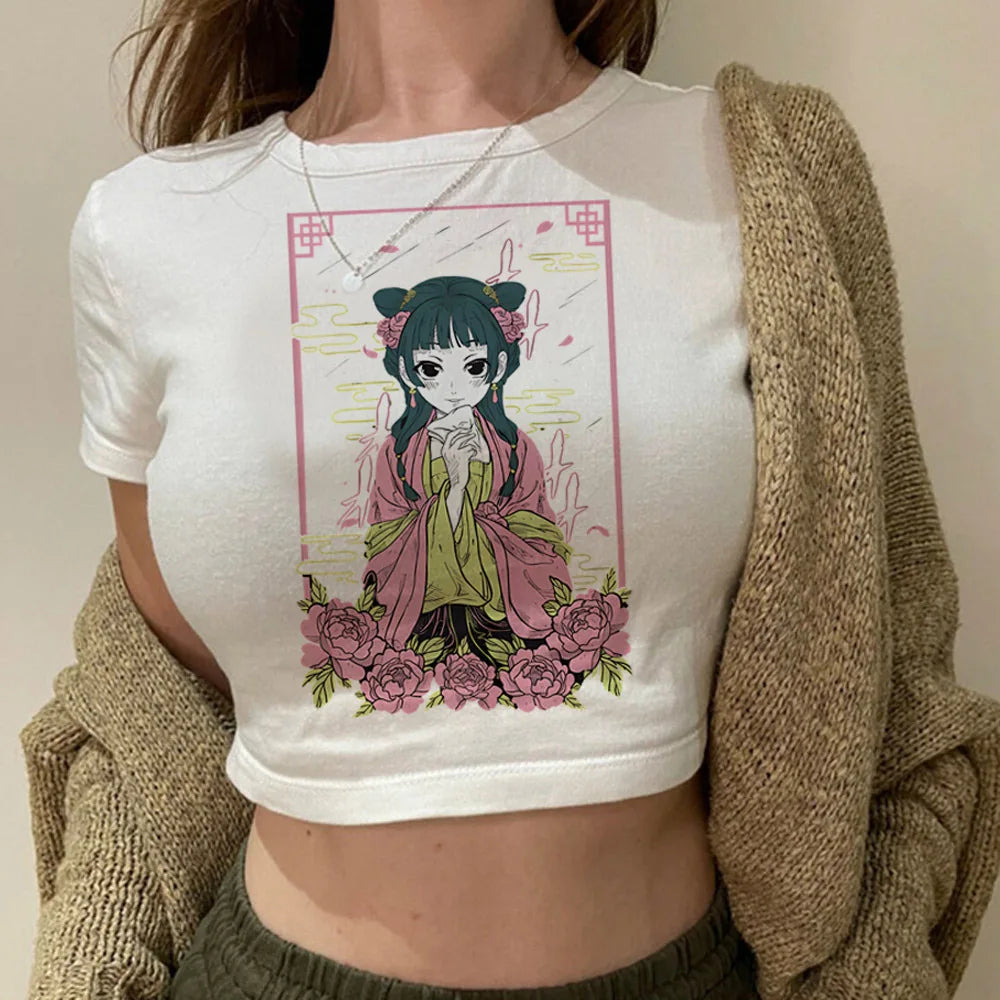 Apothecary Diaries Maomao Y2K Crop Top – Babydoll Harajuku Tee