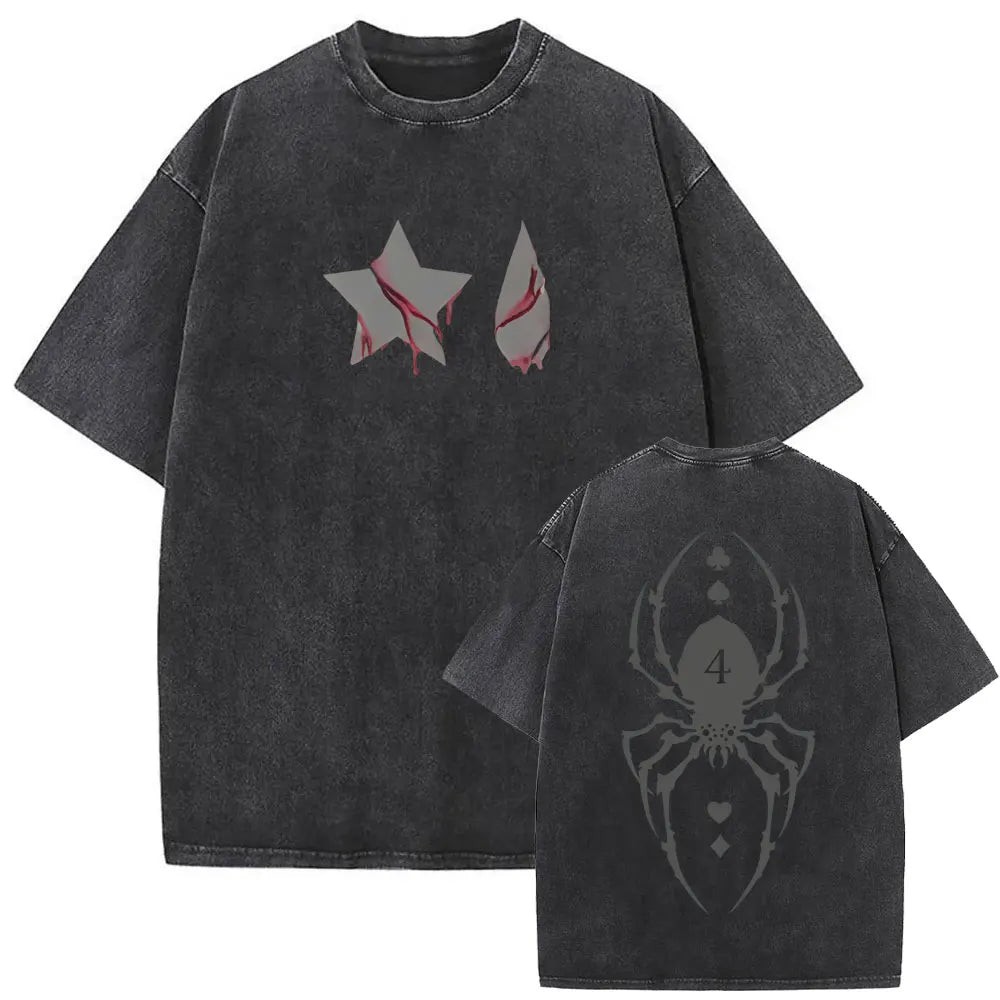 Hunter x Hunter Hisoka Washed Vintage Tee – Oversized Graphic