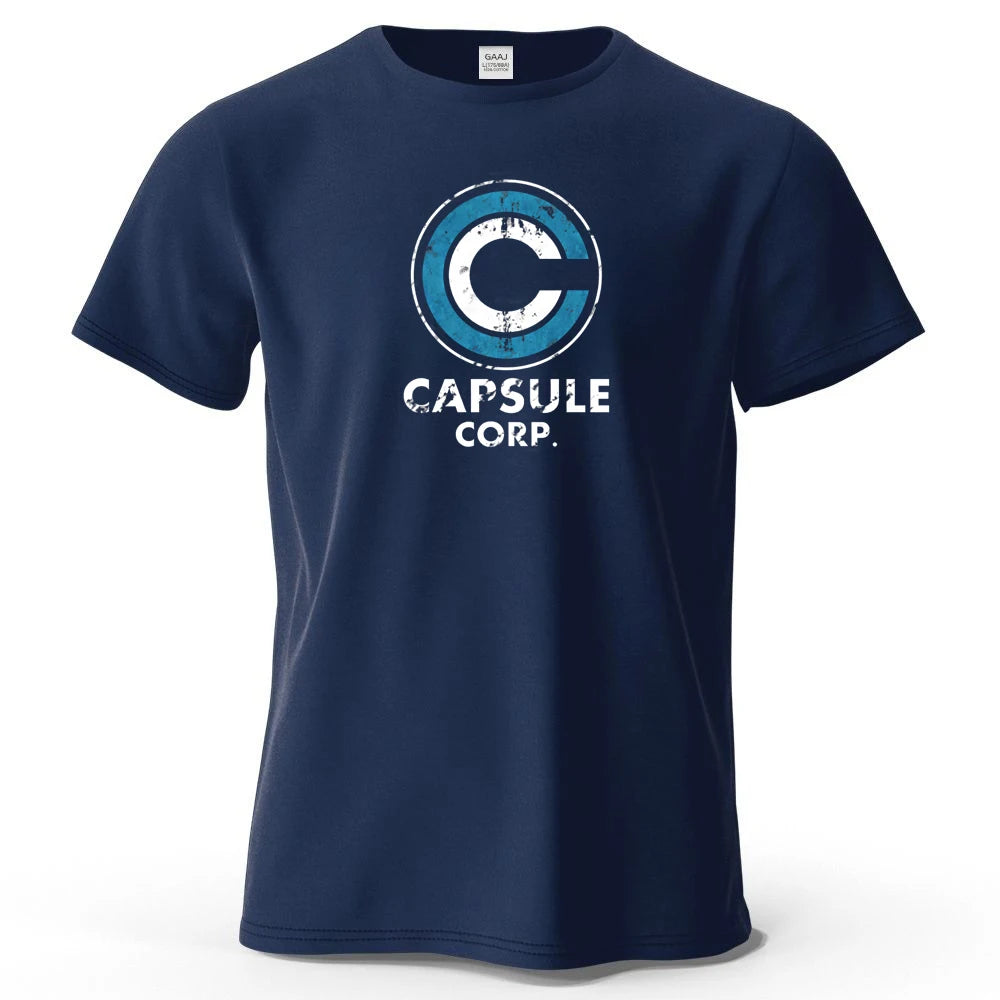 Dragon Ball — Capsule Corp Logo Streetwear Tee - Neon Districts