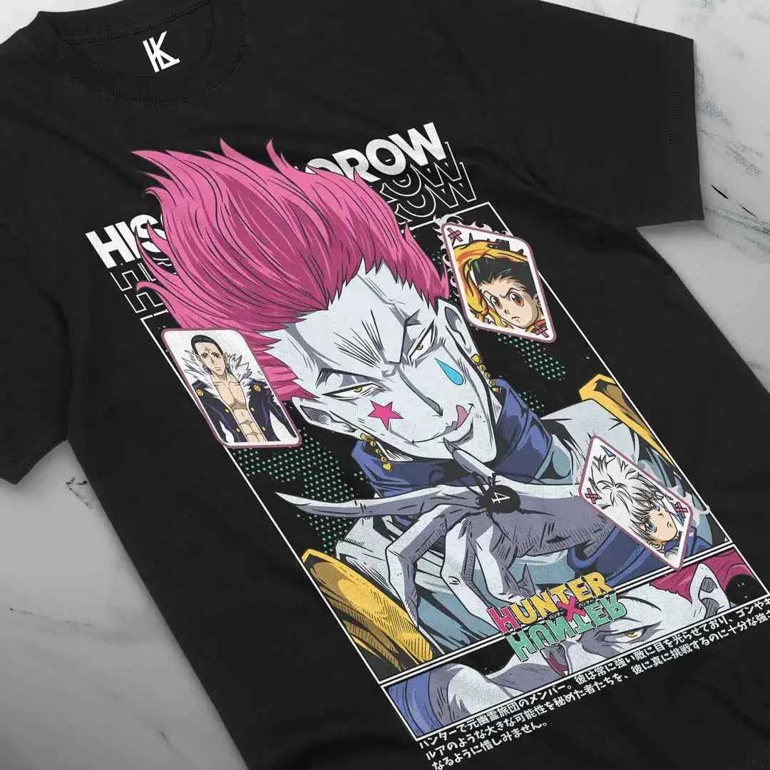 Hisoka Graphic Tee – Hunter x Hunter Manga Strip Shirt