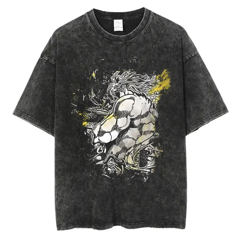 JoJo's Bizarre Adventure — Vintage Washed Hip Hop Streetwear Tee - Neon Districts