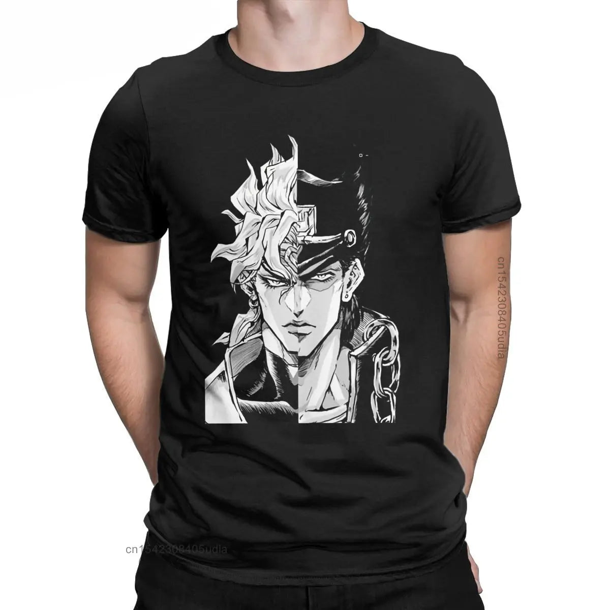 JoJo's Bizarre Adventure — Dio & Jotaro Vintage Anime Streetwear Tee - Neon Districts